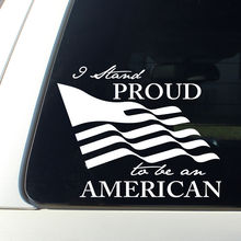 I Stand Proud to be an American Decal