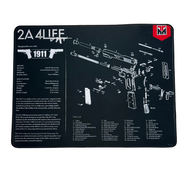 2A4LIFE Branded 1911 Ultra Premium Gun Cleaning Mat